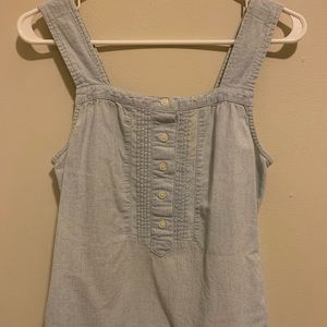 J Crew Chambray Tank Top with Pockets!!